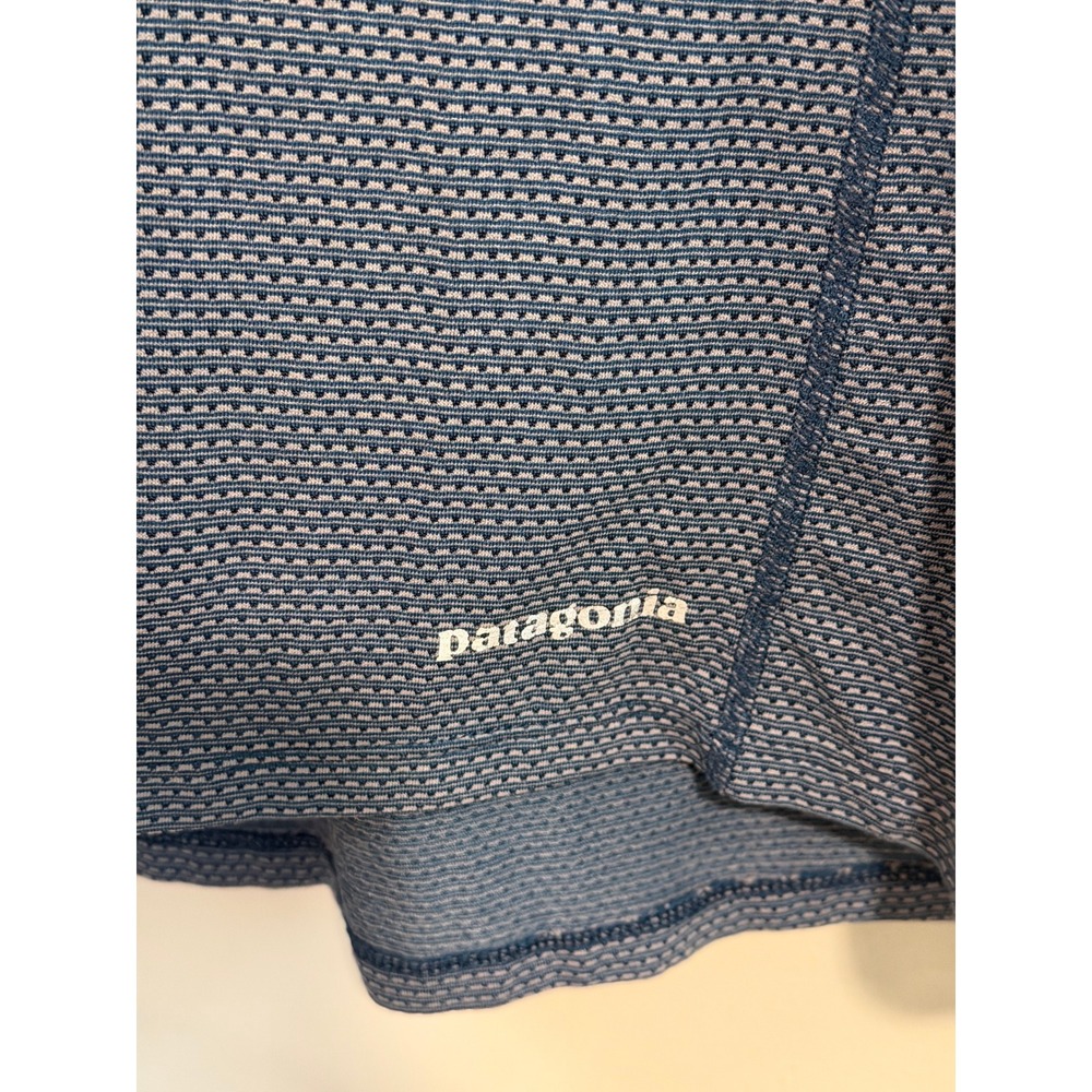 Patagonia Capilene Long Sleeve Performance Shirt Blue Patterned Womens Large - Picture 6 of 6